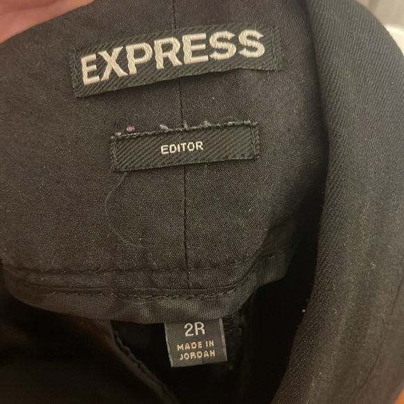 express low waisted straight leg trousers - Picture 4 of 4